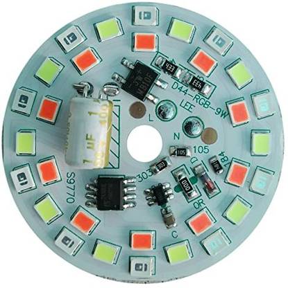 BESTLIGHT (2 Pics) 220V AC Direct On Board MCPCB RGB DOB 7 Color Changing LED Bulb Light Electronic Hobby Kit