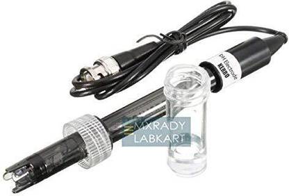 MxRady KERRO 0-14 pH Electrode Probe BNC Connector, 100cm Cable for PH Meter Monitor Probe and Tester Electronic Hobby Kit