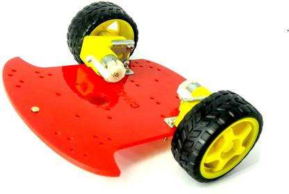 INVENTO 2 wheels 1 layer Smart Robot Car Chassis Kits with Battery Box BO Motor Automotive Electronic Hobby Kit