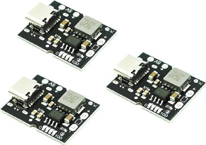 EASTRA PACK OF 3 Type-C USB C 5V 2A Boost Lithium Battery Charging Protection Electronic Components Electronic Hobby Kit