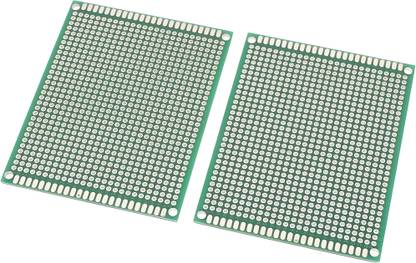 R&D 4 x 6 cm Universal PCB Prototype Board Double-Side -2pcs Electronic Components Electronic Hobby Kit