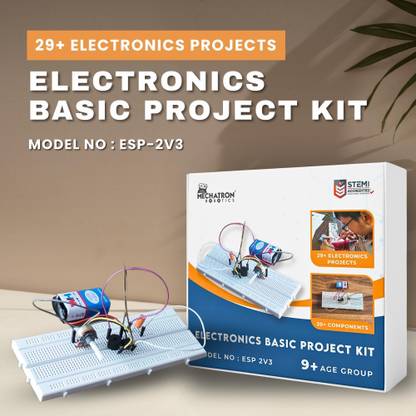 Mechatron Robotics Electronics Basic Project Kit ESP2V3 (29+ Electronics Projects) Educational Electronic Hobby Kit