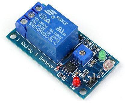 Indian Hobby Center LDR with Relay Photosensitive Resistance Sensor Relay Module Electronic Components Electronic Hobby Kit