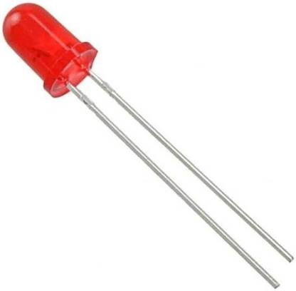 ELECSYNERGY (Pack of 100 Pieces) Bright RED LED 5mm Electronic Components Electronic Hobby Kit