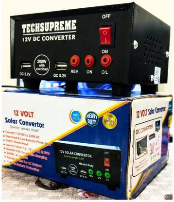 TechSupreme 200 W Converter 12v dc to ac Mini inverter & 12 V, 7 Amp UPS Battery Charger A1 Electronic Components Electronic Hobby Kit