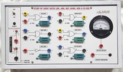Salco Basic Logic Gates (6 in-1) WITH METER & 6 ZIP SOCKET Meter Electronic Hobby Kit