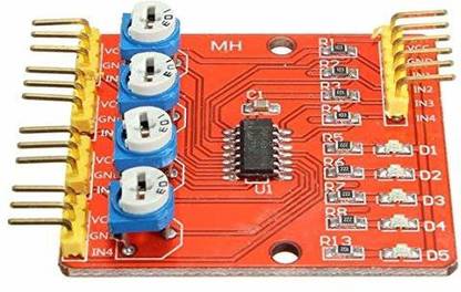 2A digital IR Sensor Arrary For Line Following |IR-ARRAY 4 Channel Electronic Components Electronic Hobby Kit