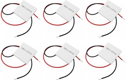 Flyrobo (6 pc) TEC1-12715 Thermoelectric Cooler 15A Peltier Module - - Electronic Components Electronic Hobby Kit