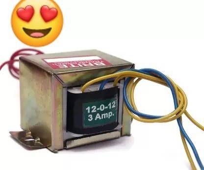 SSV CARE Transformer 220V AC to 12-0-12 AC Current 3Amp Step Down(3000mA) SF001 Electric Power Supply Electronic Hobby Kit