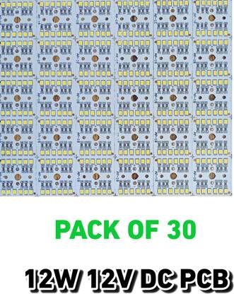 AP Source 12W 12 Volt DC MCPCB Led Light PCB Super Bright Set of 30 Light Electronic Hobby Kit