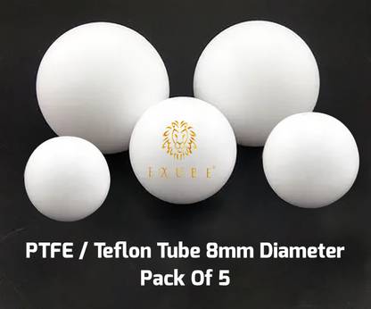 EXUBE Teflon / PTFE Ball 8mm Diameter (Pack Of 5) Electronic Components Electronic Hobby Kit