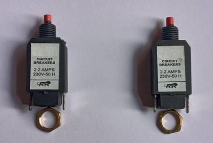 DEEFINE Circuit Breaker Over Load Protector with Push to Reset Switch Single Pole AD2 Power Supply Electronic Hobby Kit