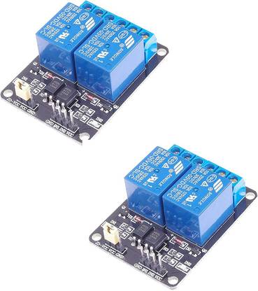 Robotbanao 2 Channel DC 5V Relay Module for Arduino, other Micro Controller Board Electronic Hobby Kit