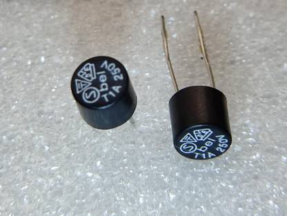 iBAT SOLUTIONS 1A 250V AC T1A 250V Fuse Slow Blow Micro Time Lag type Round (Pack of 3) Electronic Components Electronic Hobby Kit