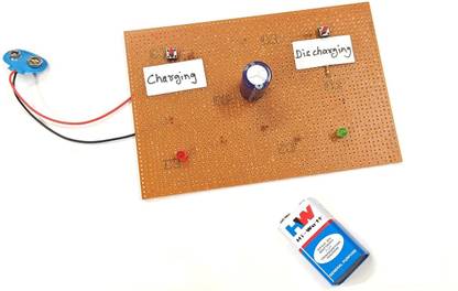 ERHIndia Charging and Discharging of Capacitor Physics Working Model Science Project Electronic Components Electronic Hobby Kit