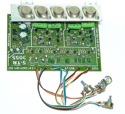rECORD 2N3055 AND 2N3773 POWERFUL 5 TRANSISTOR AUDIO AMPLIFIER BOARD FOR DIY Sound Recorder and Sound Circuit Electronic Hobby Kit