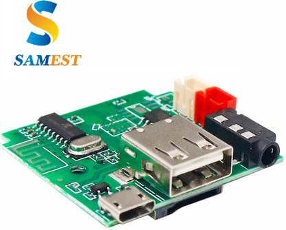 samest Speaker Board, 5V-12V Bluetooth Amplifier FM USB AUX Card Wireless SF007 FM Transmitter Electronic Hobby Kit