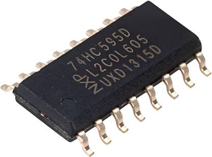 R&D 74HC595 8-bit Shift Register IC (SMD) for Electronic Projects (Pack of 1) Electronic Components Electronic Hobby Kit