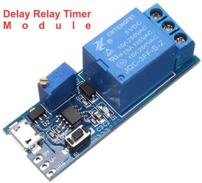 Scienticy 5V-30V Delay Relay Timer Module Trigger Switch Micro USB Power Electronic Components Electronic Hobby Kit