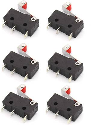 INVENTO 6pcs Micro Switch Mechanical End Stop For Reprap 3D Printer/CNC/DIY Project Automotive Electronic Hobby Kit
