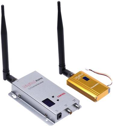 Flyrobo 1.2GHz 2W FPV Wireless Audio Video 8CH Transmitter and 12CH Receiver Electronic Components Electronic Hobby Kit