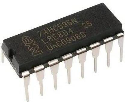 NexElectronic 74HC595 8-bit Serial to Parallel Shift IC (Pack of 5) Electronic Components Electronic Hobby Kit