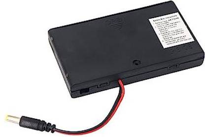 Ihc 6 x AA 1.5v battery holder with On/Off Switch and DC JACK Electronic Components Electronic Hobby Kit