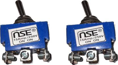 ElecHuV Toggle Switch 15A 250V ON-ON Switch 6 Terminal 2 Position PACK OF 2 Electronic Components Electronic Hobby Kit