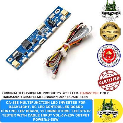 टेकसुप्रीम CA188 Multifunction LCD TV for Backlight, DC LED Controller Board 1 माइक्रो कंट्रोलर बोर्ड इलेक्ट्रॉनिक हॉबी किट