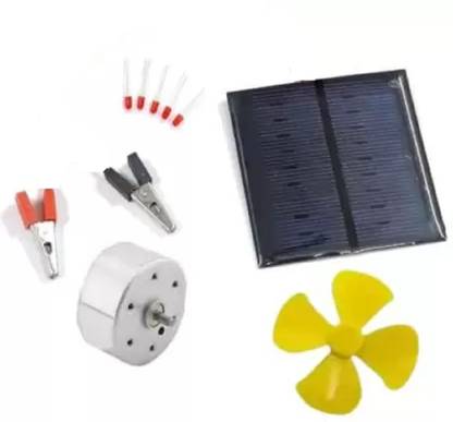 AQBP Solar Panel Science Project Kit with DC Motor and Propeller Solar (Blue) Electronic Components Electronic Hobby Kit