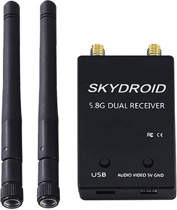 Flyrobo Skydroid 5.8GHz OTG Dual Antenna FPV Receiver for Android Smartphone Electronic Components Electronic Hobby Kit