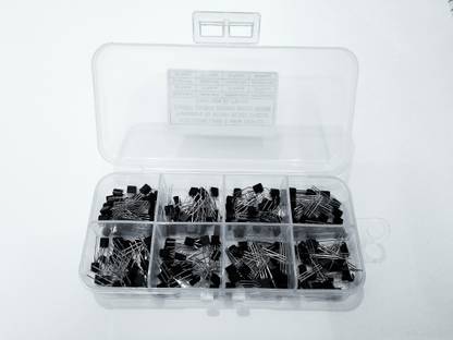 KTC CONS LABS 8value 200PCS Transistors Kit BC557 BC547 2N2222 2N2907 2N3904 2N3906 S8050 S8550 8value 200PCS Transistors Box Pack Electronic Components Electronic Hobby Kit