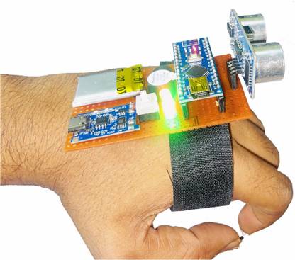 Mechanic37 Third Eye For Blind Person Engineering Science Project ( Rechargeable ) Educational Electronic Hobby Kit