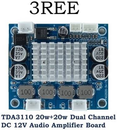 3REE TDA3110 20w+20w Dual Channel DC 12V Audio Amplifier Board Electronic Components Electronic Hobby Kit