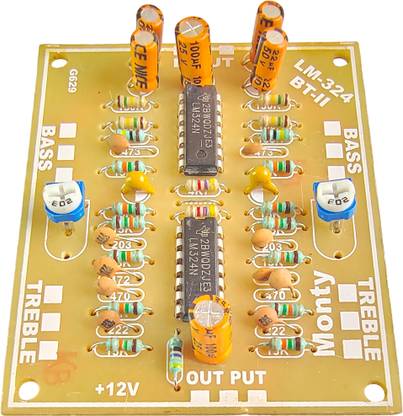SYMFONIA Bass Treble Control Passive Equalizer Board With Double LM324 IC Electronic Components Electronic Hobby Kit