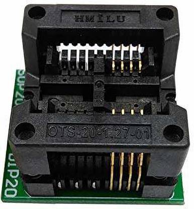 Buyyart 1Pcs SOP20 DIP20 SOP20 Turn DIP20 Also Support Wide SOP8 Program Adapter Socket Electronic Components Electronic Hobby Kit