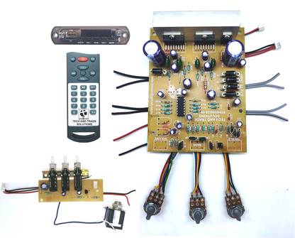 TECH AND TRADE 7297 IC 4 Channel Amplifier Board BLUETOOTH MODULE KARAOKE MIC DRIVER CIRCUIT Micro Controller Board Electronic Hobby Kit