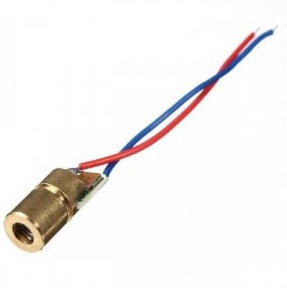 arduino M417 3pcs RED Laser 650nm 6mm 3V 5mW Dot Diode Module Copper Head Electronic Components Electronic Hobby Kit