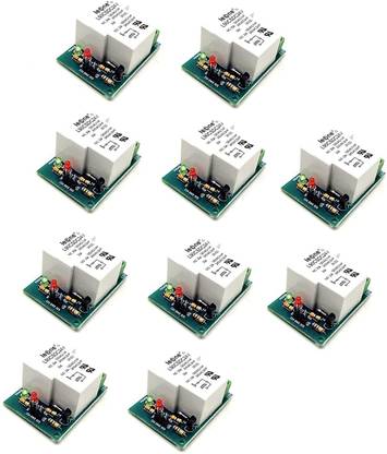 INVENTO 10Pcs 24V 30A 1 Channel Relay Module Low Level Trigger for Home automation Automotive Electronic Hobby Kit