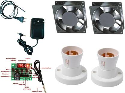 TM&W W1209 KIT Digital Temperature Controller 2 DC fan 2 folder 1 adpater 1 two pin Temperature Sensor and Controller Electronic Hobby Kit