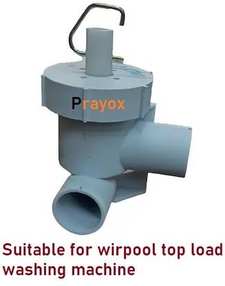 Prayox Drain Valve Assembly Suitable for WIRPOOL Top Loading Washing Machine Power Supply Electronic Hobby Kit