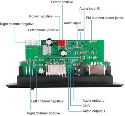 SG Flash Car MP3/WMA/WAV/APE/FLAC Decoder Board with Amplifier for Auto Sound Recorder and Sound Circuit Electronic Hobby Kit