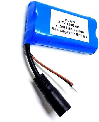 INVENTO 1Pcs 3.7V 1500mAh Polymer Lithium ion Li-ion Battery 2 Cell with Charging Port Automotive Electronic Hobby Kit