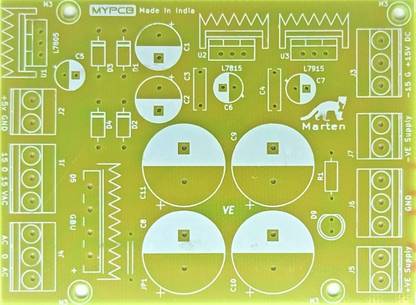 EPRAKRATI Multiuse Regulated & Unregulated Power Supply Board - PCB only Electronic Components Electronic Hobby Kit