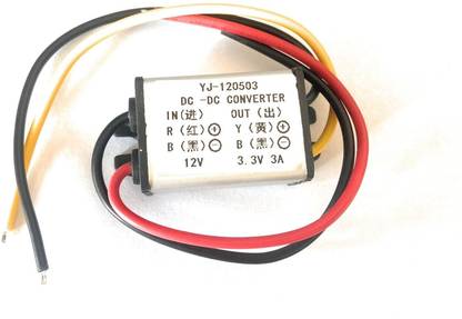 InkOcean Waterproof 12V to 3.3V 3A/10W DC to DC Step Down Voltage Converter Power Supply Electronic Components Electronic Hobby Kit