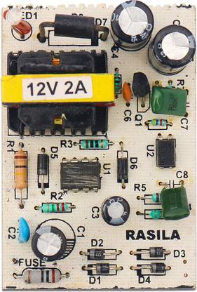 Electronic Spices 12V 2A DC output power supply circuit board 68mm x 47mm x 25mm 1PCS Electronic Components Electronic Hobby Kit