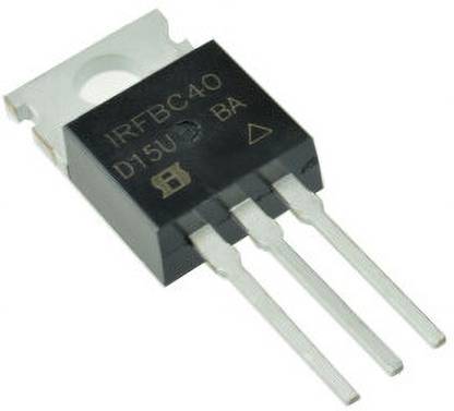 iBAT SOLUTIONS IRFBC40 N-Channel Power Mosfet Transistor 600V 2A - IRFBC 40 Transistor Electronic Components Electronic Hobby Kit