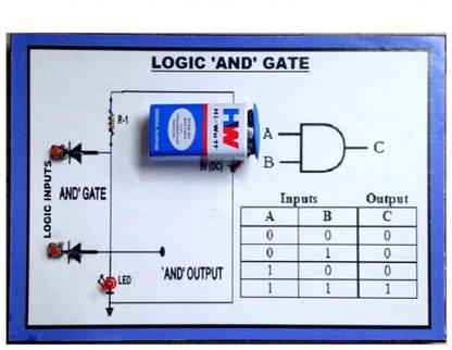 MELODY's Logic 'and ' Gate Physics Science Working Project & Model Educational Electronic Hobby Kit