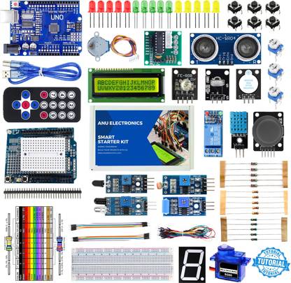 AnuElectronics Smart Starter Kit for Uno R3 Compatible with Arduino Electronic Components Electronic Hobby Kit