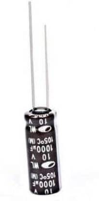 iBAT SOLUTIONS 3 PCS 1000uf 10V DC Electrolytic Capacitor,1000 uF 10V Capacitor Electronic Components Electronic Hobby Kit